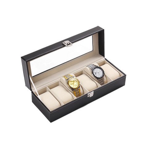 PU Leather Watch Display Box 6 slots (3)