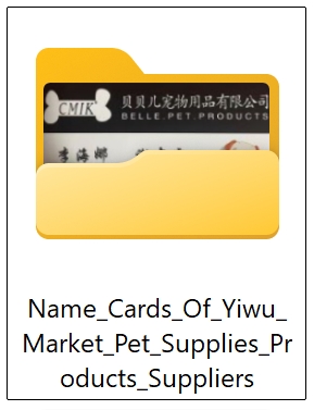 Part Of Pet Products Supplier Contacts Details (WeChat Mobile Number) in Yiwu Market, China. -Sep.10, 2024