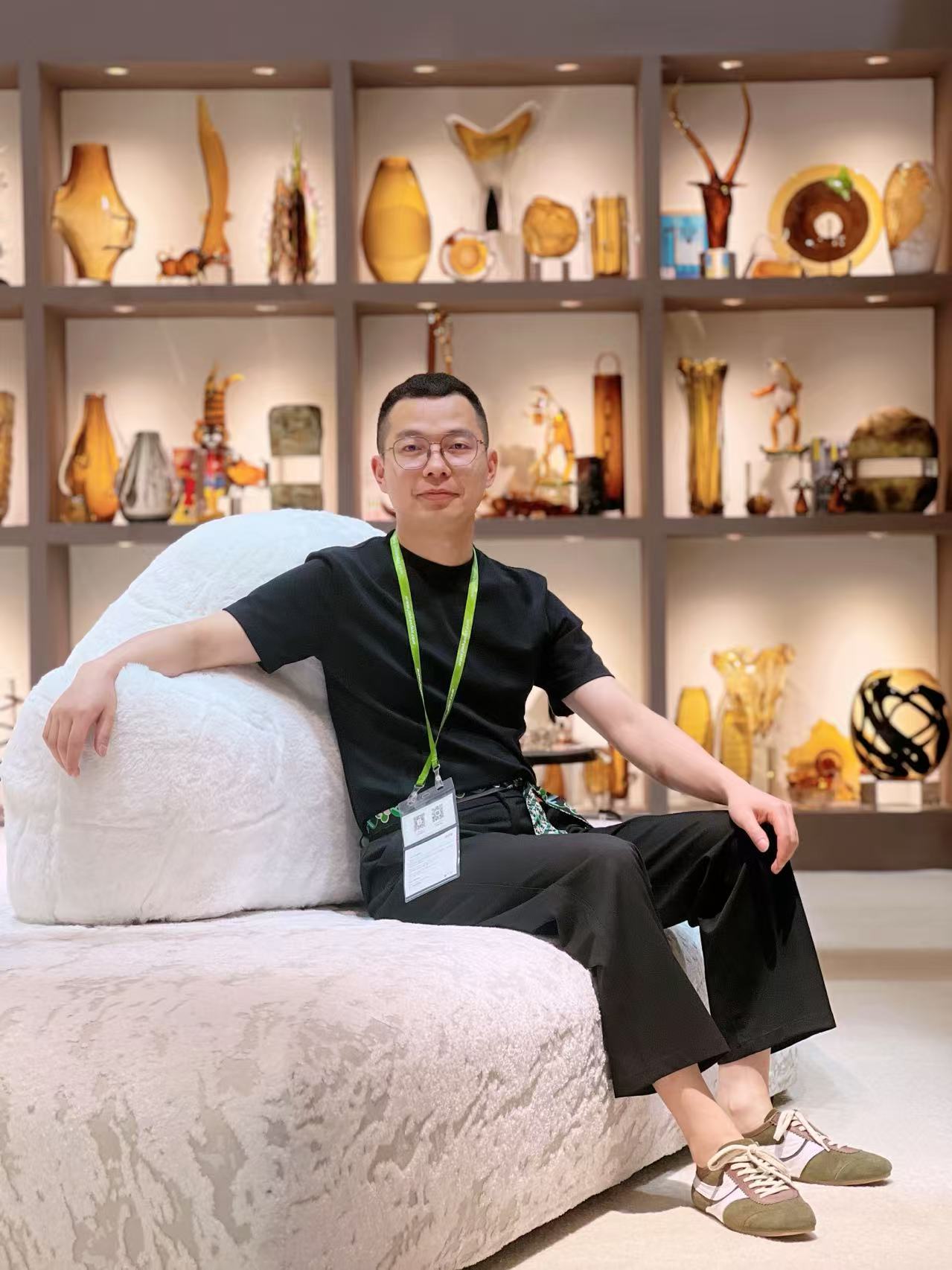 TIANHAOGELEI Glaze Glass Arts Canton Fair Showroom 2025