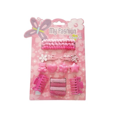 15 pcs girl hair accessories set: pin, band, comb