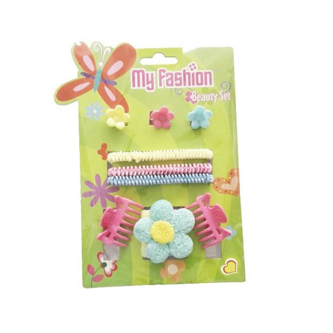 Hair Accessories Set With Display Box Green