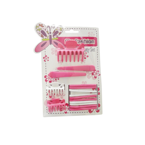 Hair Accessories Set With Display Box, Red