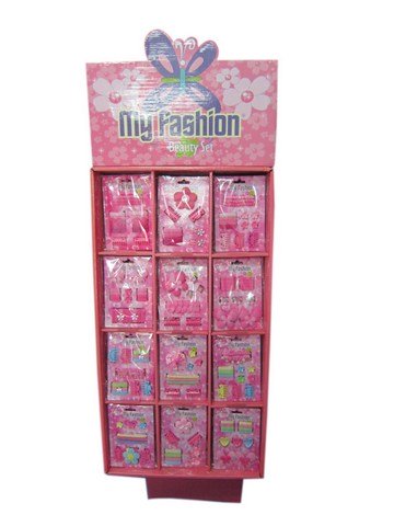 Girls Hair Accessories Set With Display Box Pink