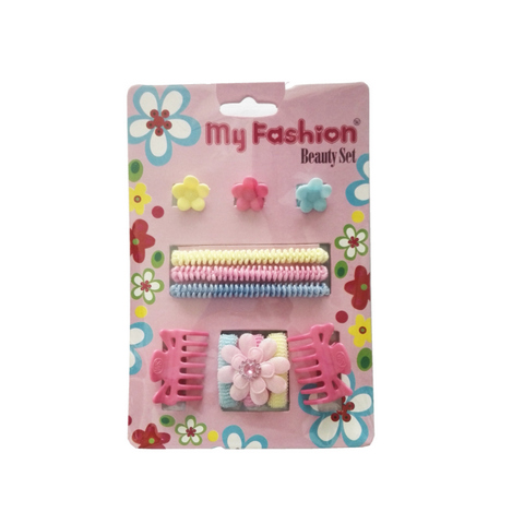 Hair Accessories Set With Display Box, Blue 06