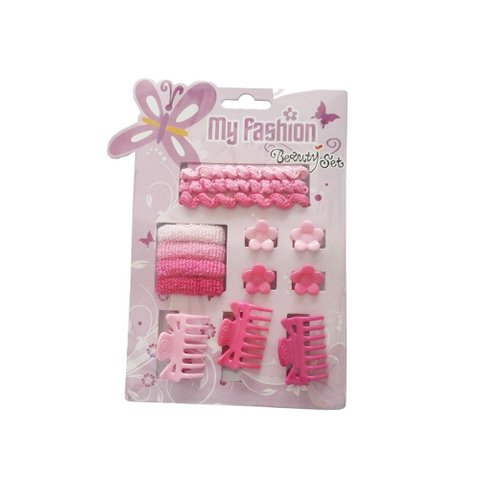 Hair Accessories Set With Display Box, Purple 4