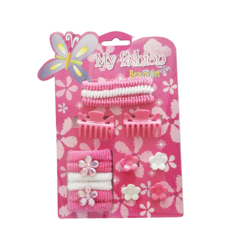 15pcs Kids Hair Accessories Set With Display Box. Flower pins