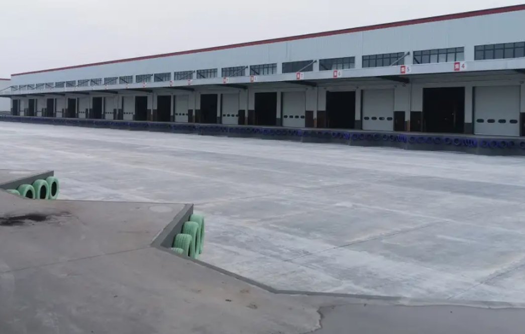 A warehouse in Yiwu port, a state own huge supply chain park of Yiwu city, China.