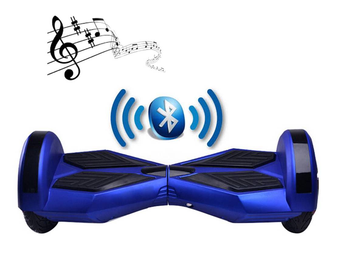 bluetooth hoverboard neon blue