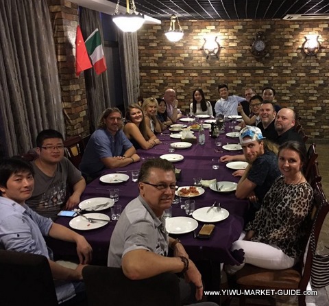 buyer group tour Yiwu restaurant