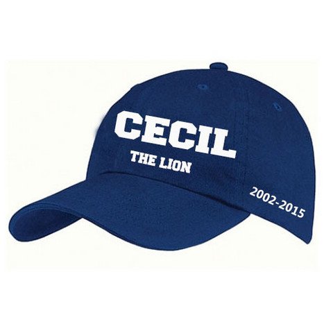 cecil the lion hat blue