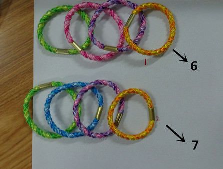 two color elastic rubber hair bands for shampoo promotion