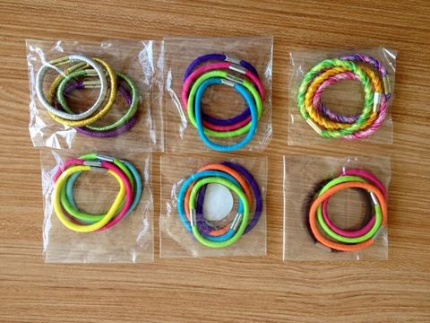 different color hair band for shampoo promotion