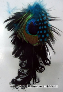 feather hair clip