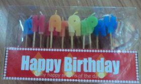 happy birthday candles