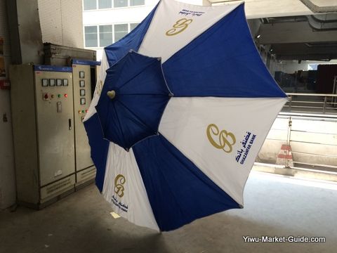 promotional beach umbrella with logo printing