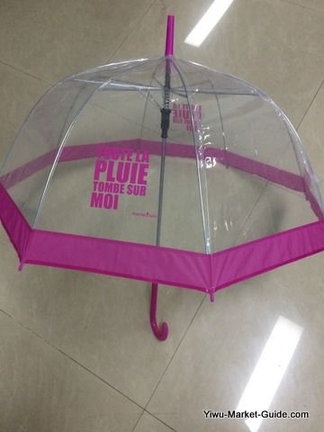 promotional bell umbrella pink