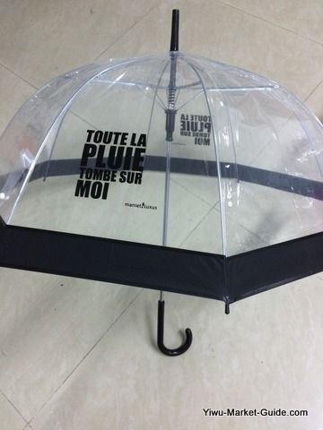 promotional transparent bell umbrella