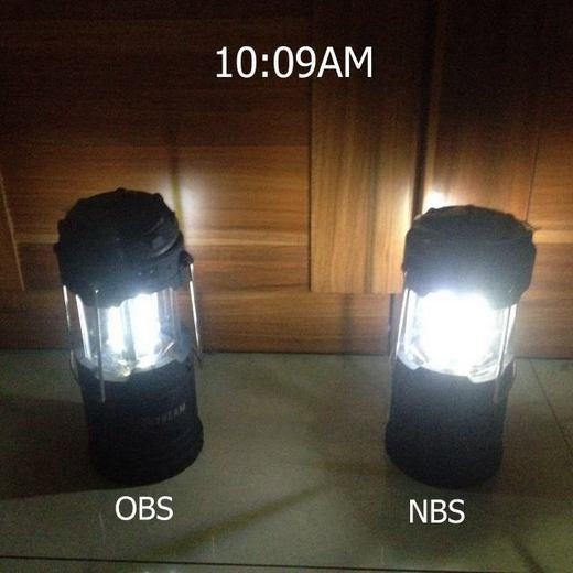 Solar camping lamp AB test 3