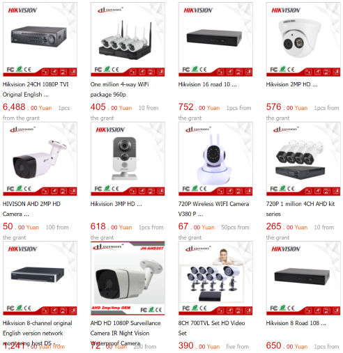 Store CCTV cameras wholesale in Yiwu, China